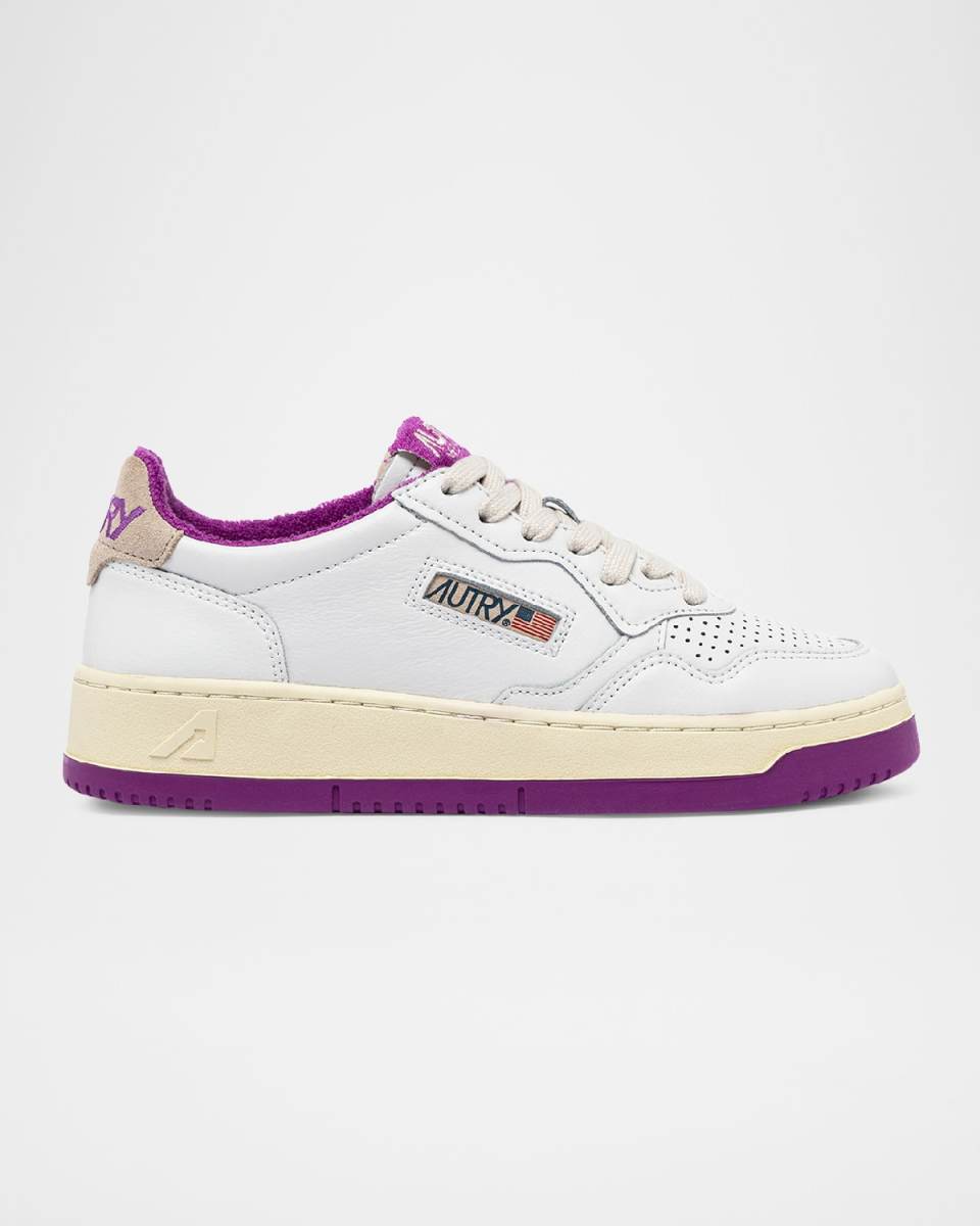 Medalist Low-Top Bicolor Leather Sneakers
